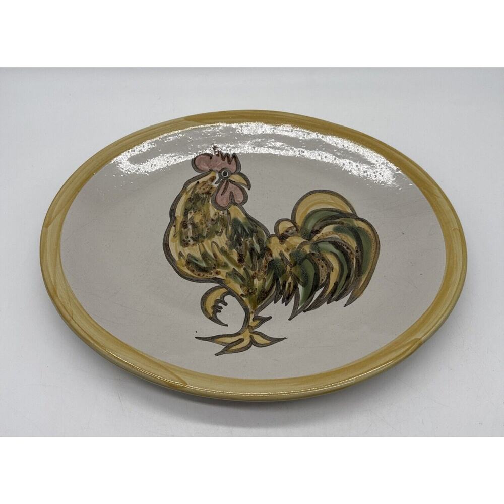 Louisville Stoneware Oval Rooster Platter Farmhouse Discontinued Read As Is